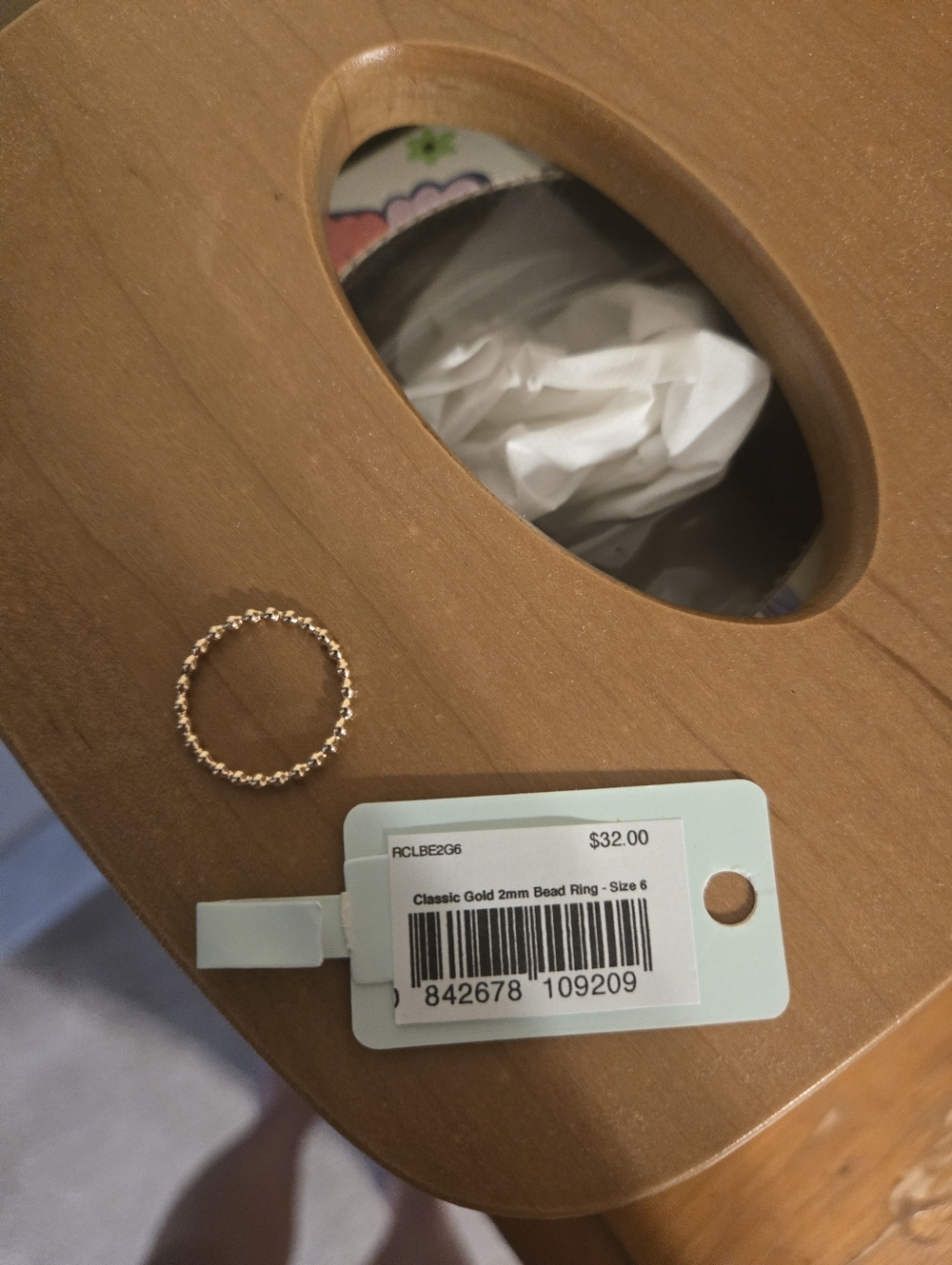 Enewton Classic Gold 2mm Bead Ring - Size 6